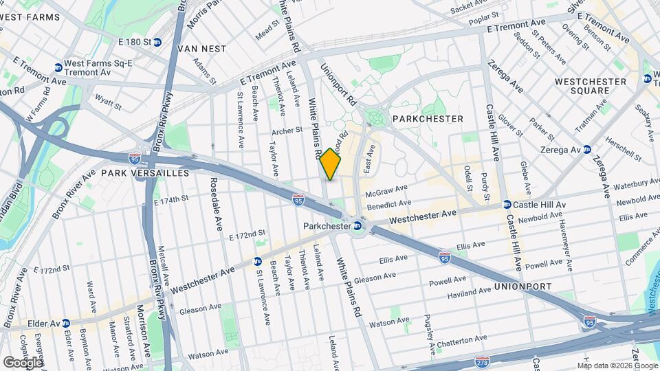 1366 White Plains Rd Map and Location Details