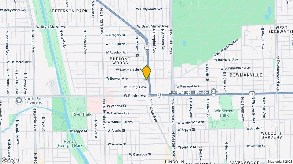 5250 N Lincoln Ave Map and Location Details