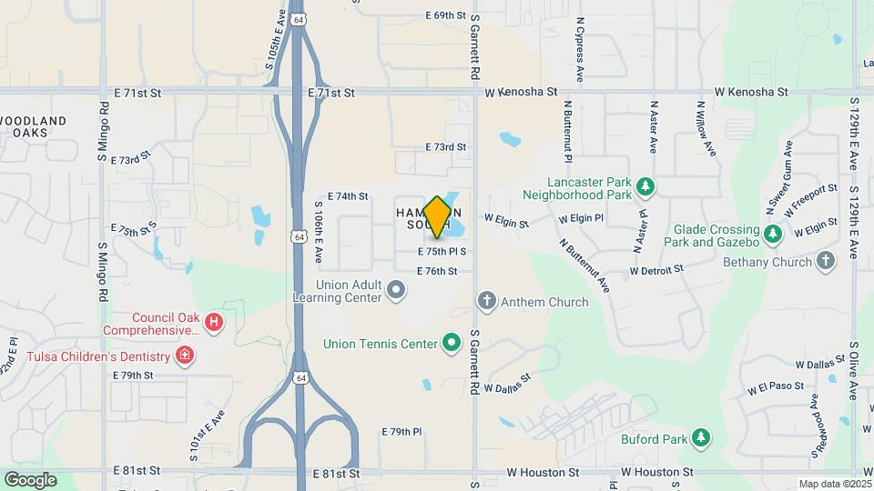 11109 E 75th Pl Map and Location Details