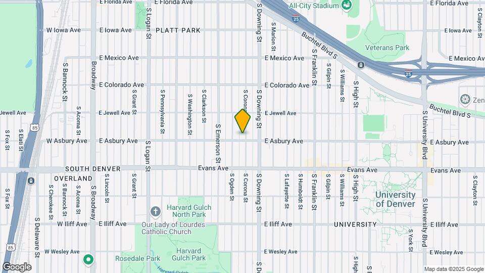 1985 S Corona St Map and Location Details