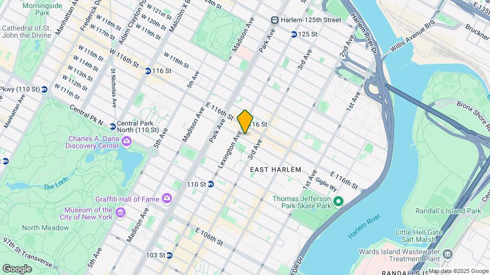 165 E 115th St Mapa y Detalles de la Ubicación