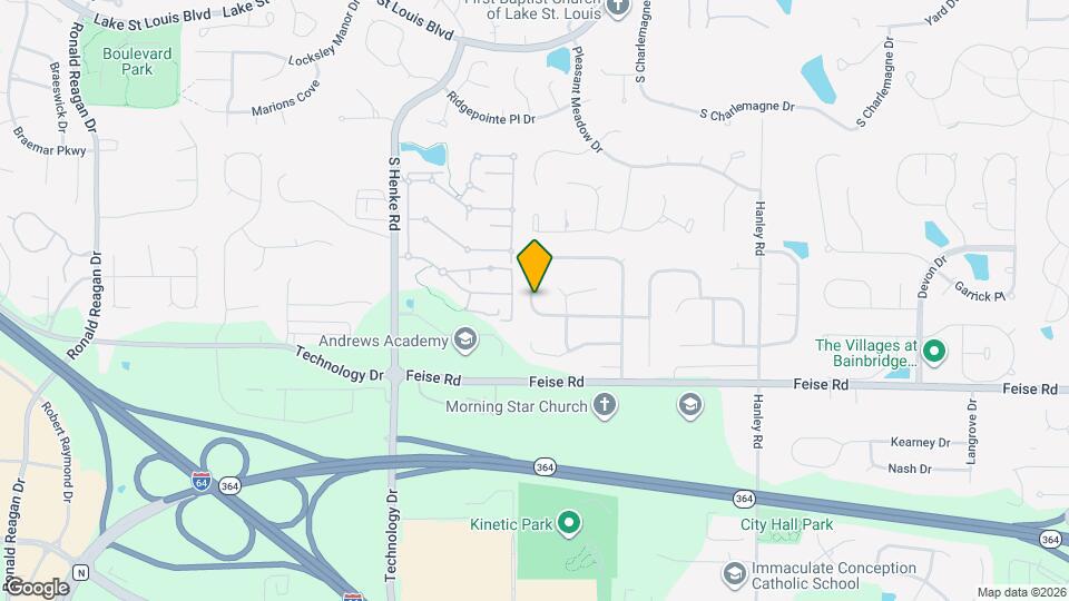 1061 Dardenne Woods Dr Mapa y Detalles de la Ubicación