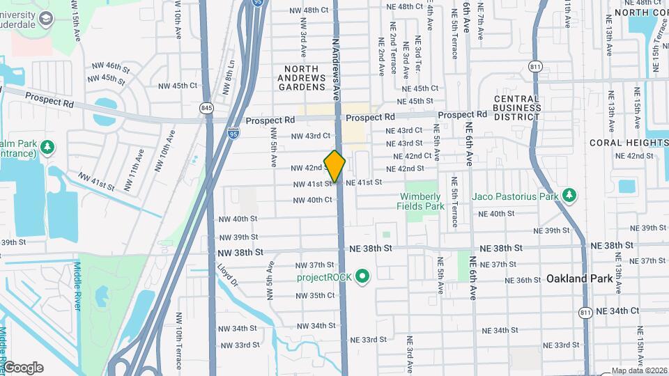 4087-4095 N Andrews Ave Map and Location Details