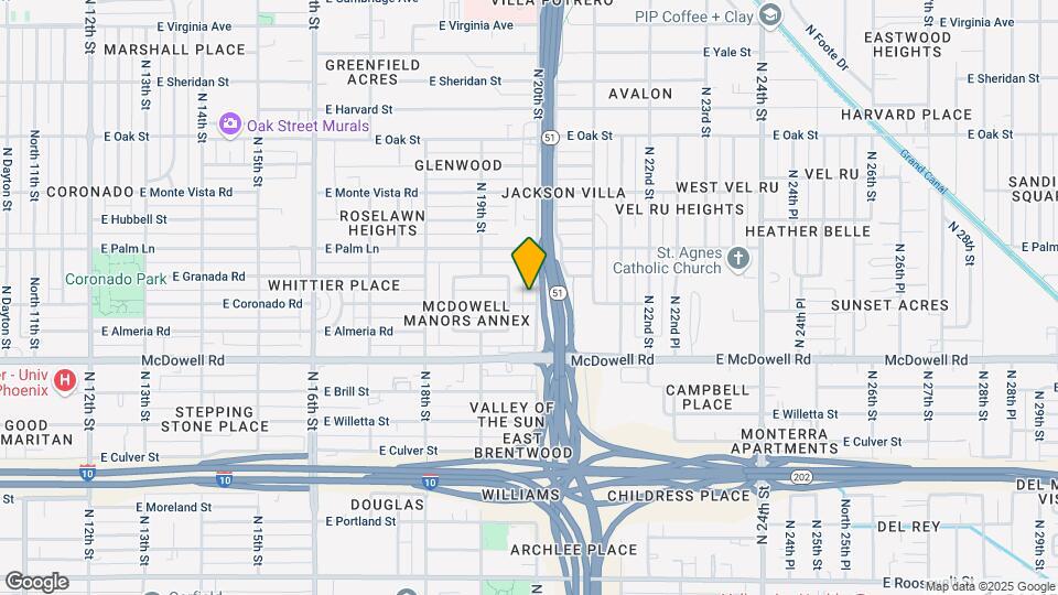 1802 N 20th St Map and Location Details