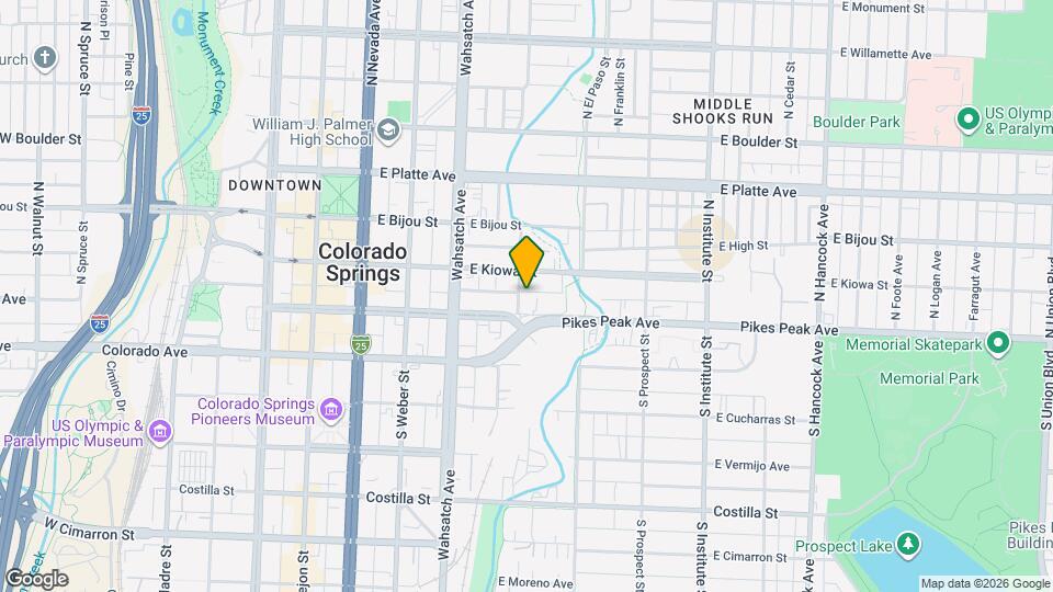 15 N Corona St Map and Location Details