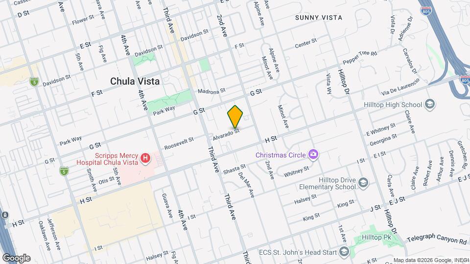 238 Alvarado St Map and Location Details