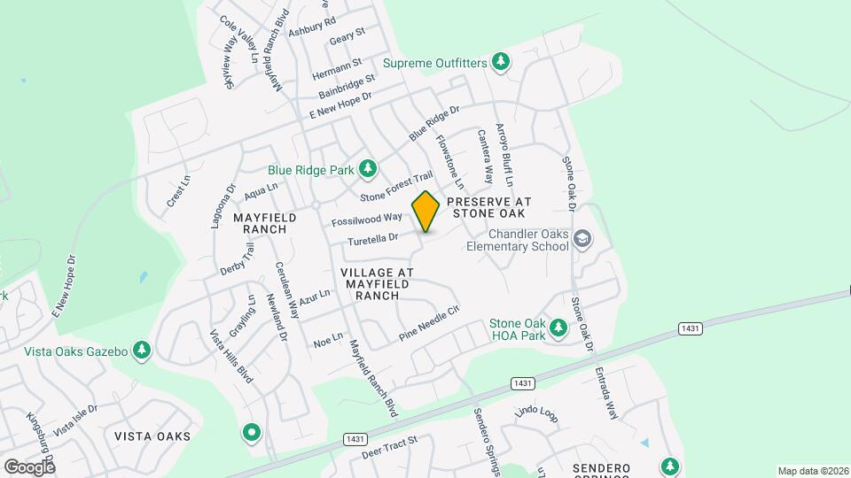 3640 Fossilwood Way Map and Location Details