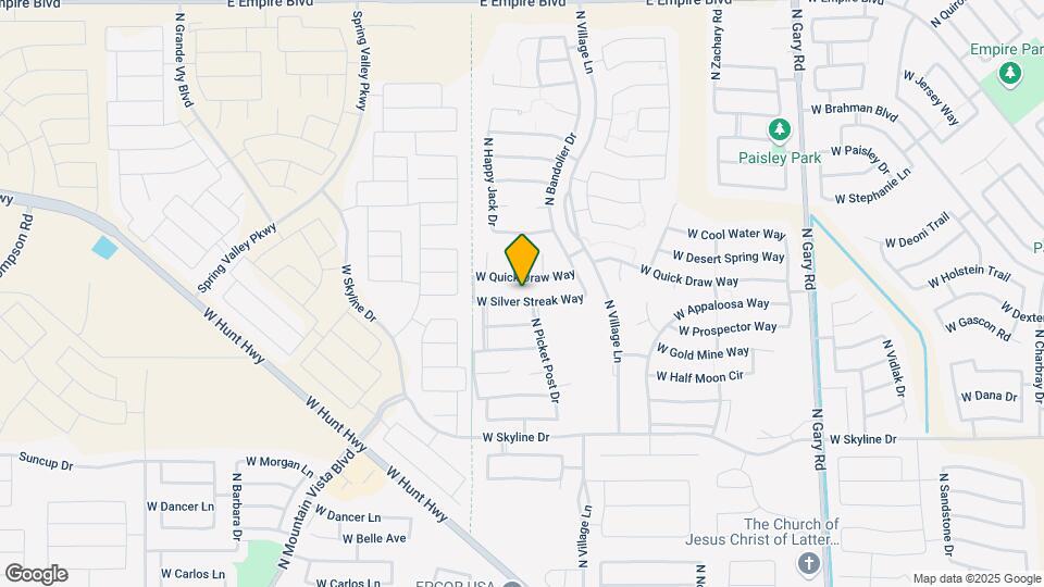 2540 W Silver Streak Way Map and Location Details