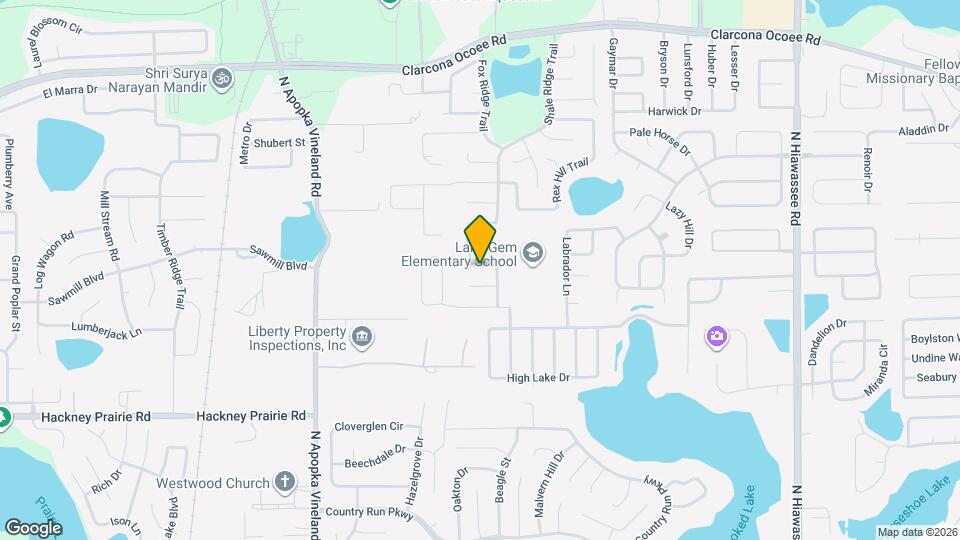 5108 Shale Ridge Trail Map and Location Details