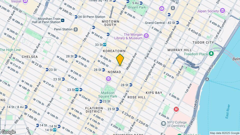 4 E 30th St Mapa y Detalles de la Ubicación