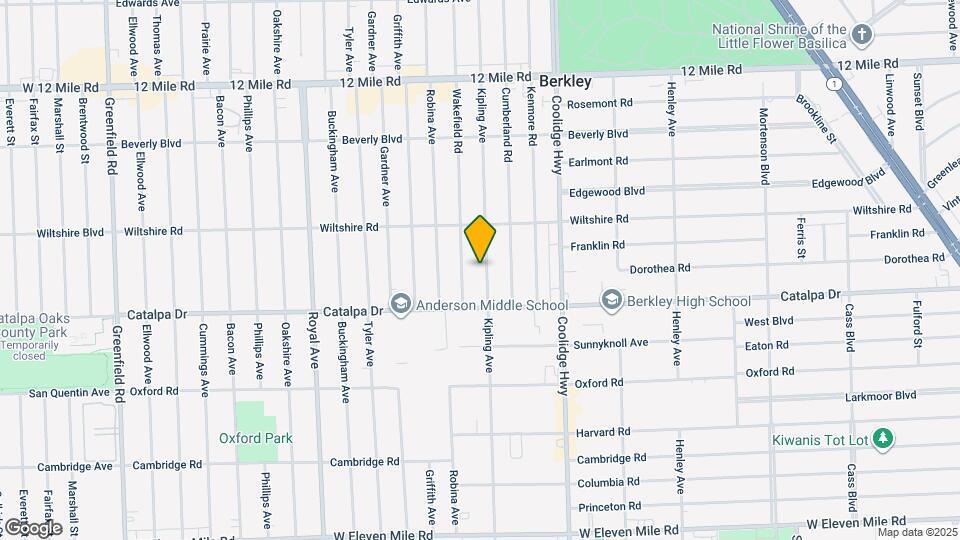 2729 Kipling Ave Map and Location Details