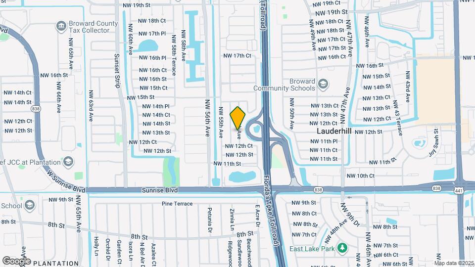 1311 NW 54th Ave Map and Location Details