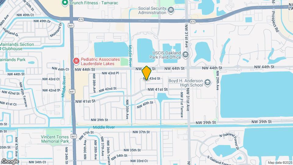 3391 NW 42nd St Map and Location Details