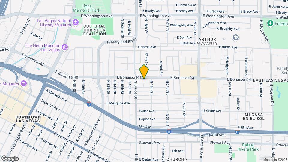 1824-1828 E Bonanza Rd Map and Location Details