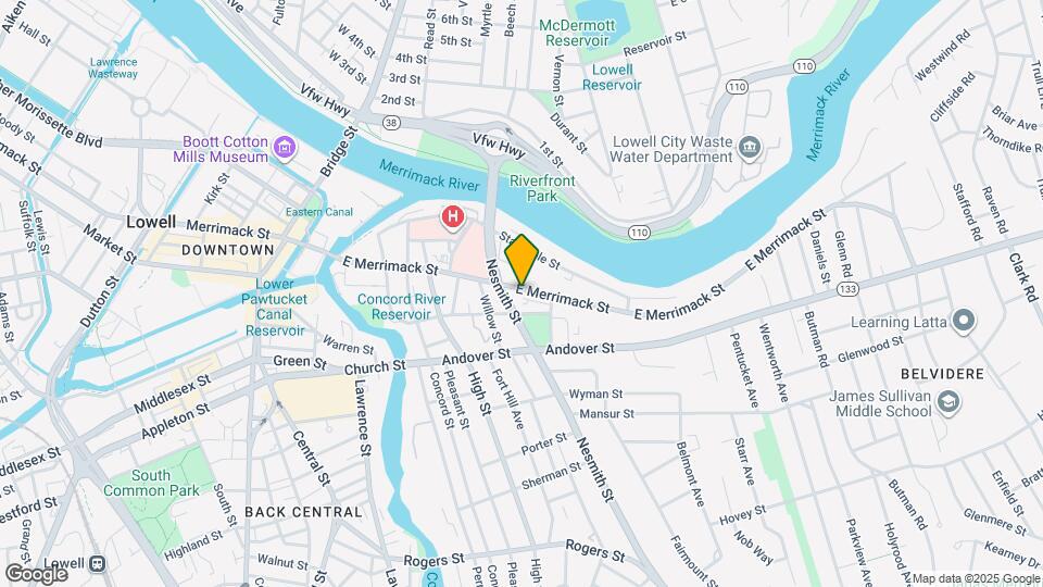 375 E Merrimack St Map and Location Details