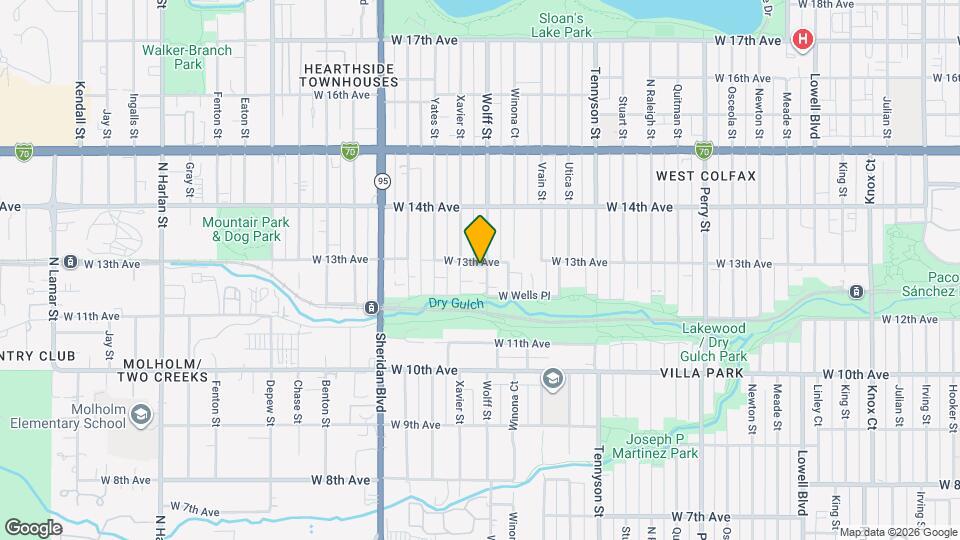 4816 W 13th Ave Map and Location Details