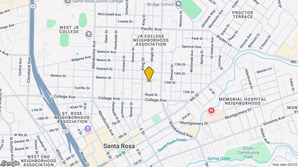 643 Wright St Map and Location Details