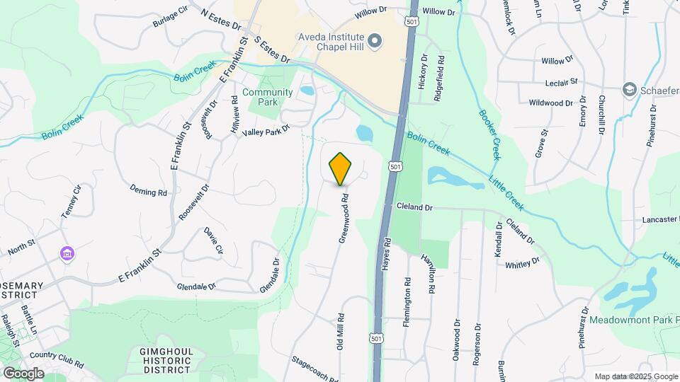 612 Greenwood Rd Map and Location Details