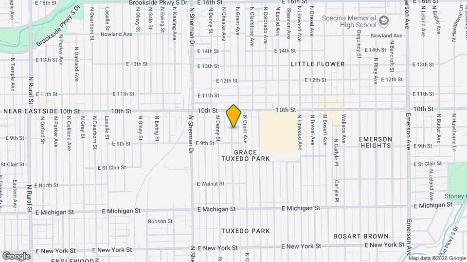 927 N Chester Ave Map and Location Details