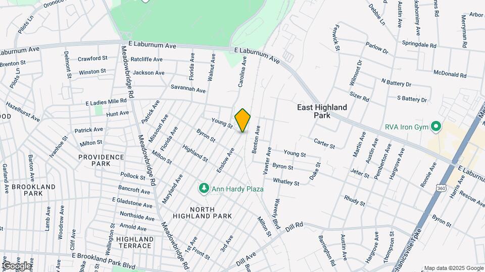 3621 Enslow Ave Map and Location Details
