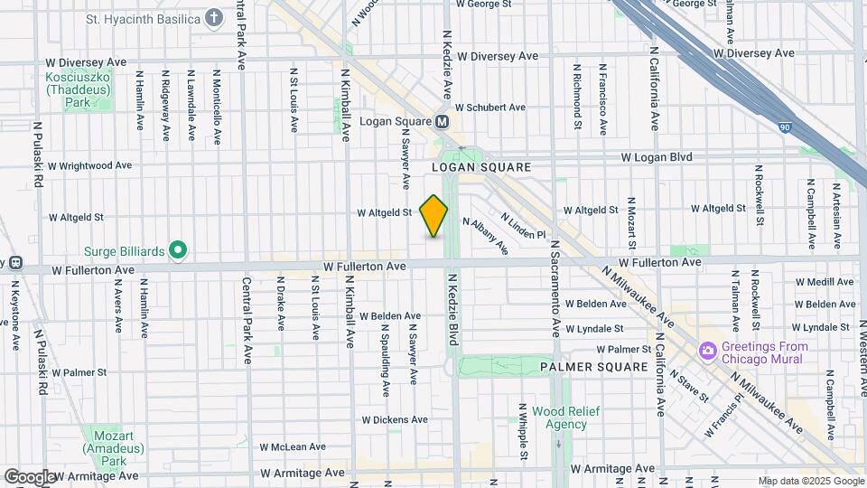 2420 N Kedzie Blvd-Unit -Unit 108 Map and Location Details