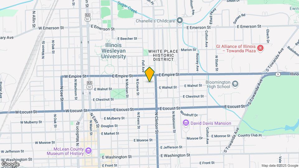 614 E Walnut St Mapa y Detalles de la Ubicación