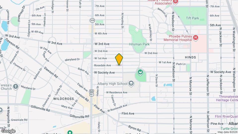 904 Rosedale Ave Map and Location Details
