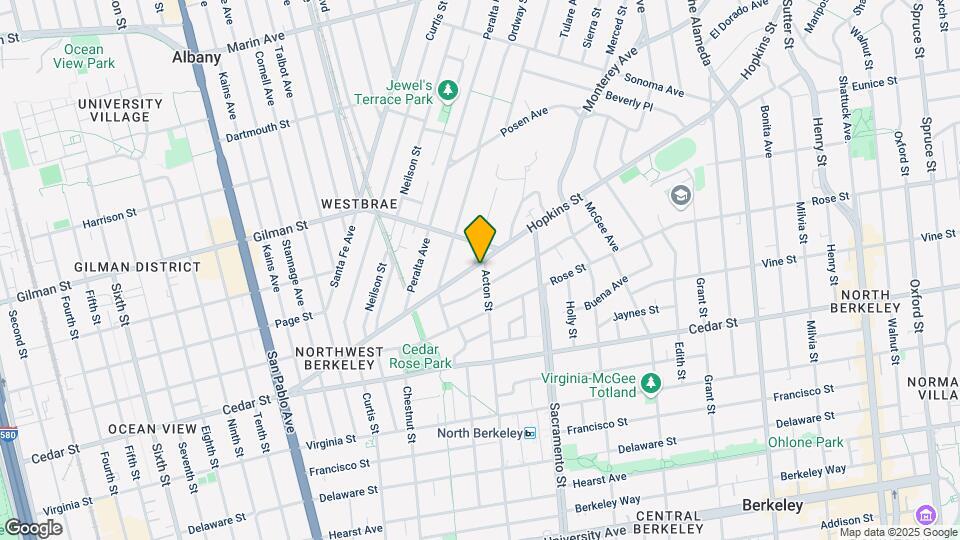 1380 Hopkins St Mapa y Detalles de la Ubicación