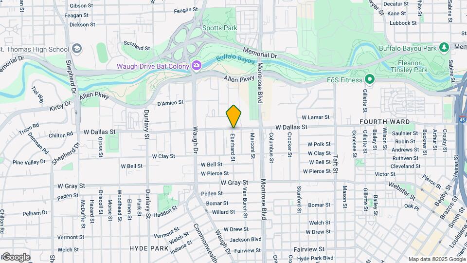 1001 Eberhard St Map and Location Details