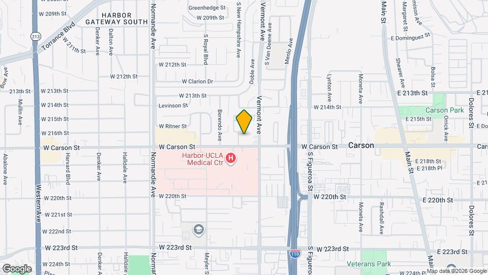 941 W Carson St, Unit Harbor Manor unit128 Map and Location Details