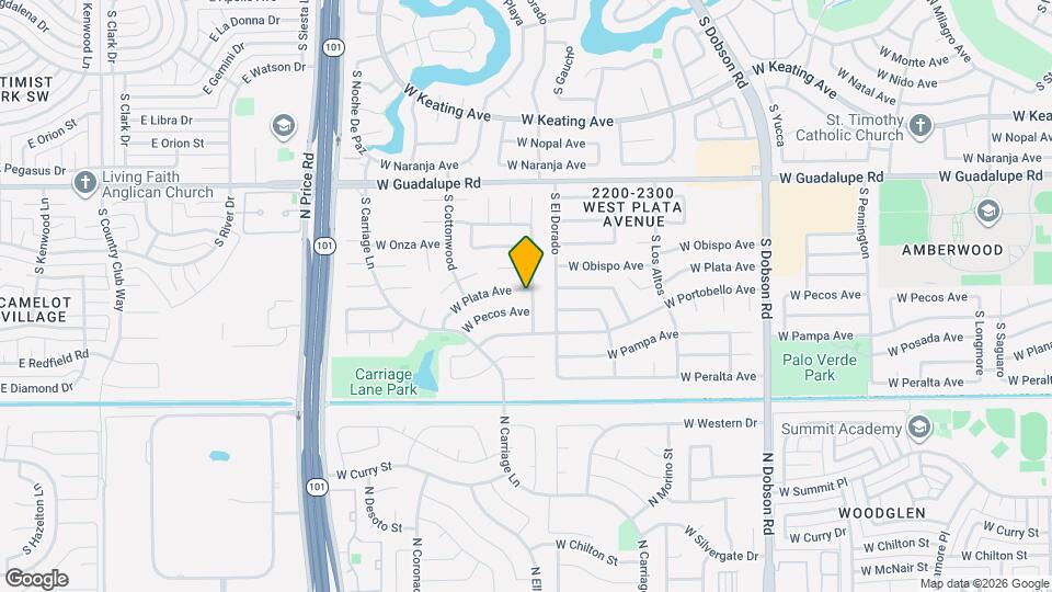 2415 W Plata Ave Mapa y Detalles de la Ubicación