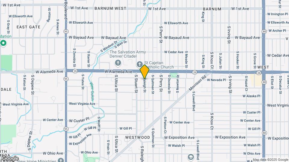 361 S Raleigh St Map and Location Details