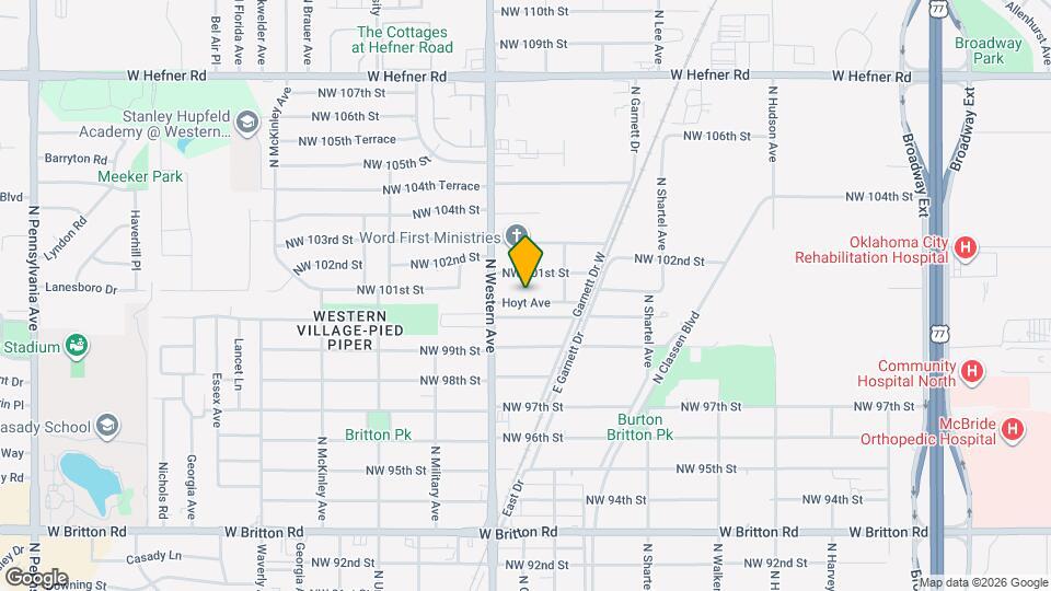 1025 Hoyt Ave Map and Location Details