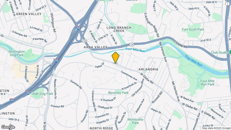 904 W Glebe Rd Map and Location Details