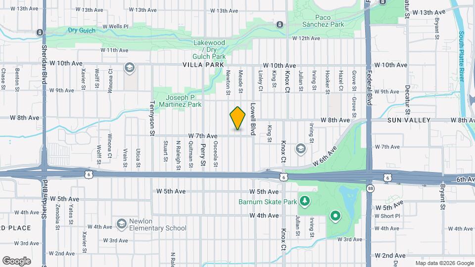 703 Meade St Map and Location Details