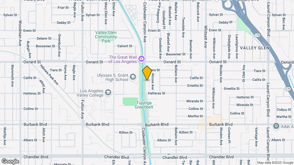 5840 Coldwater Canyon Ave Map and Location Details