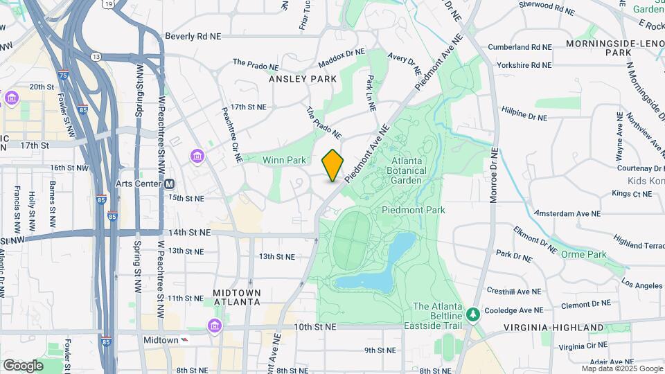 1240 Piedmont Ave Map and Location Details