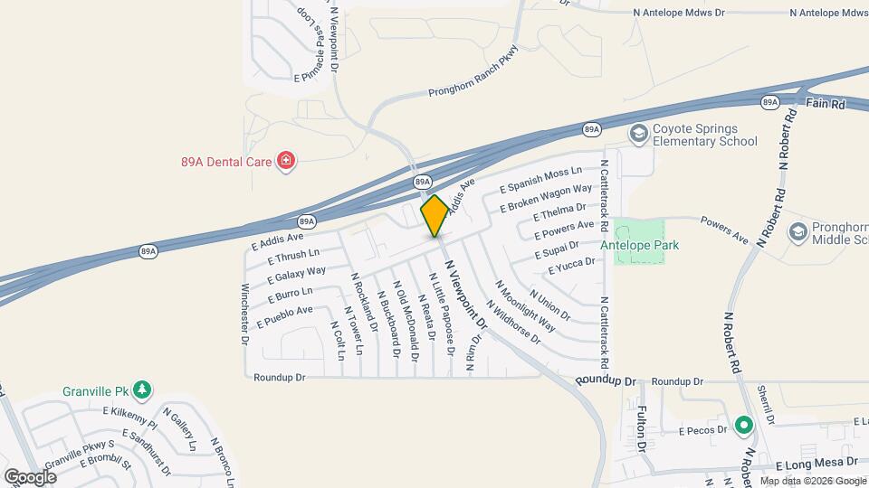 7500 E Horseshoe Ln Map and Location Details