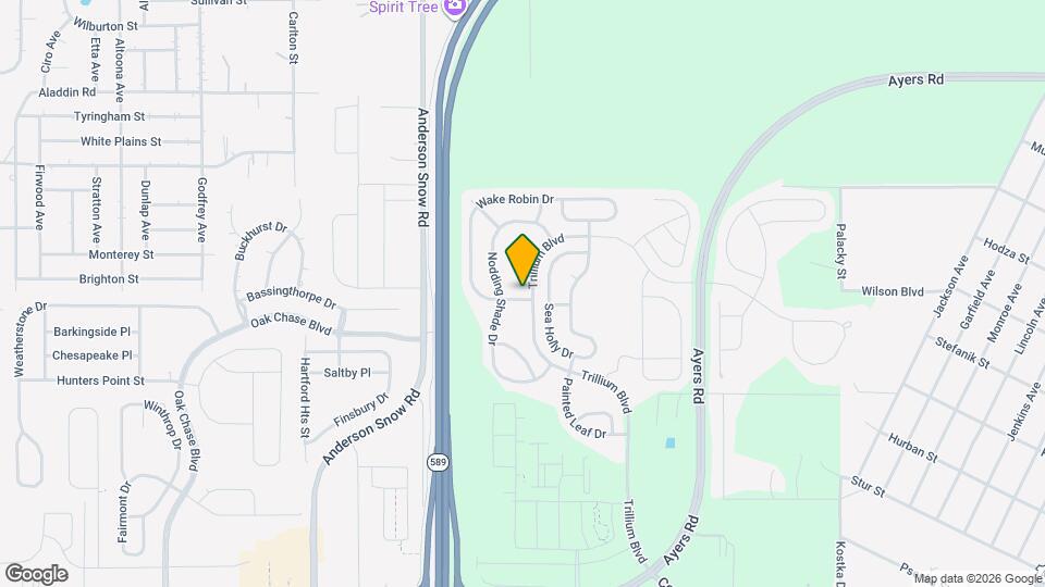14024 Wake Robin Dr Map and Location Details