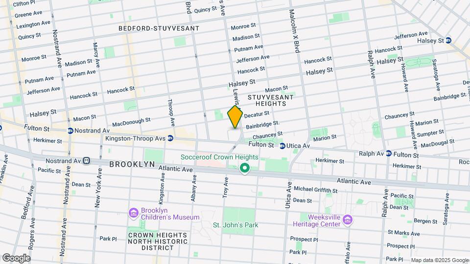 62 Bainbridge St Mapa y Detalles de la Ubicación