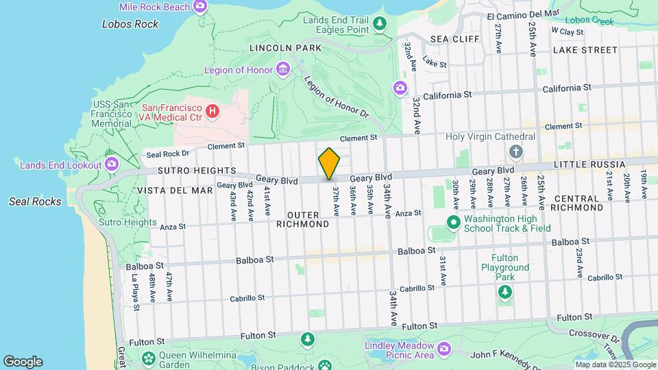 7315 Geary Blvd Map and Location Details