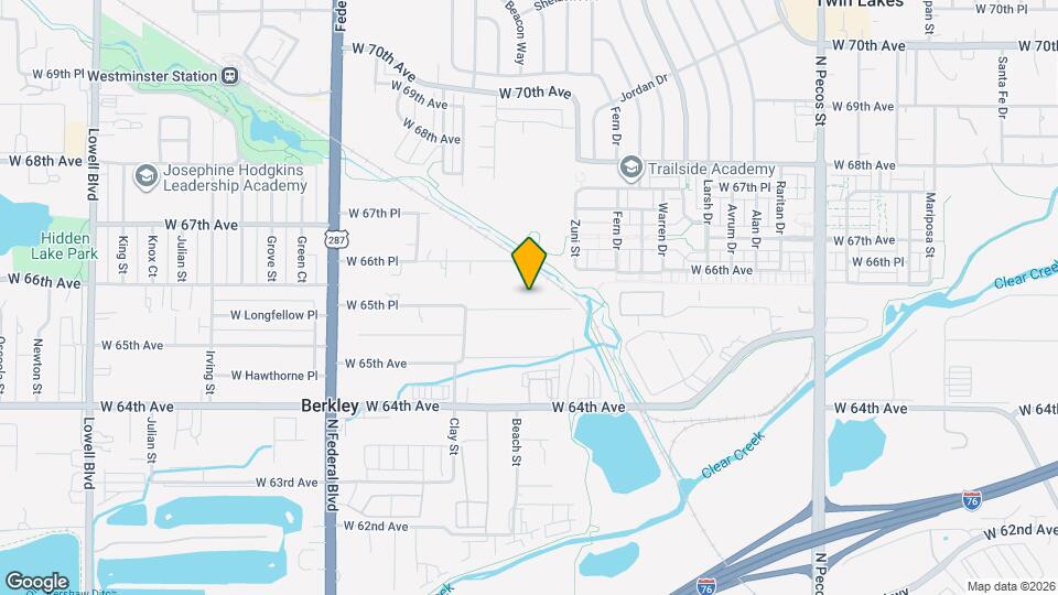 2525 W 65th Pl, Unit s Map and Location Details