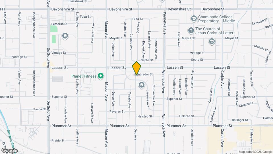 9812 Oso Ave Map and Location Details