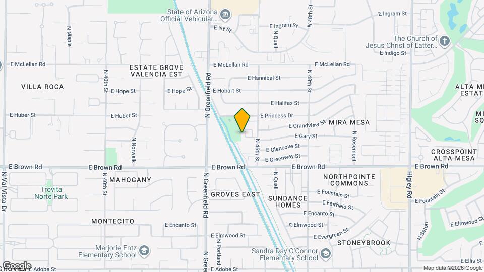 1314 N Parkcrest Mapa y Detalles de la Ubicación