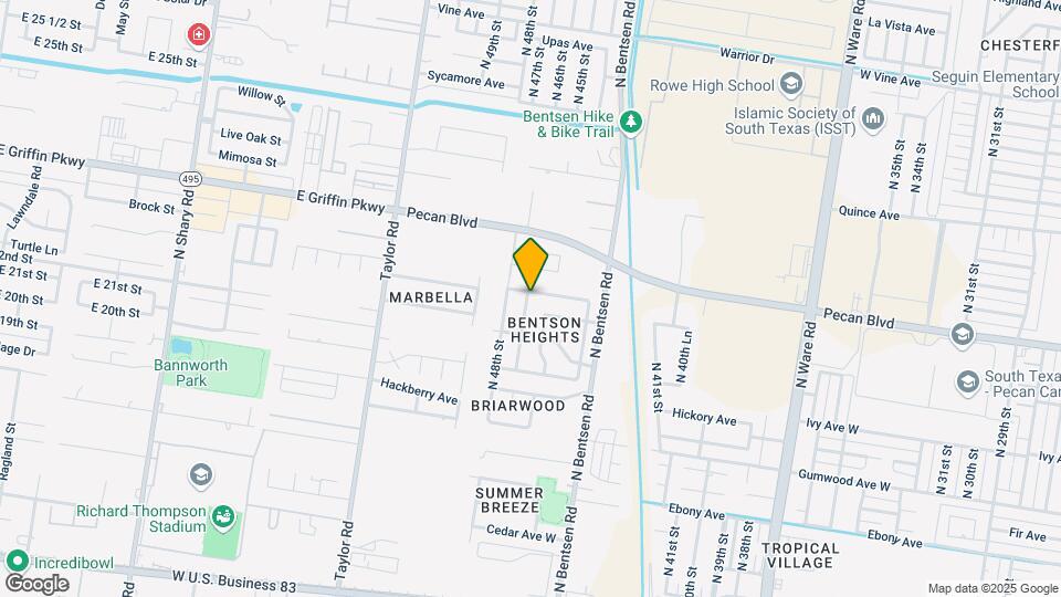 4621 W Maple Ave Mapa y Detalles de la Ubicación