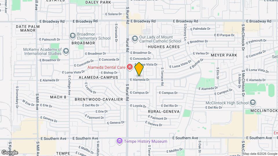 2625 S Jentilly Ln Map and Location Details