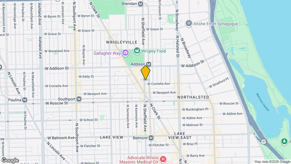 3501 N Sheffield Ave, Unit A00K Map and Location Details