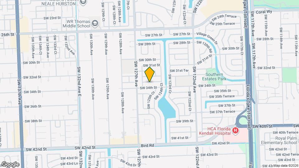 12510 SW 33rd St Map and Location Details
