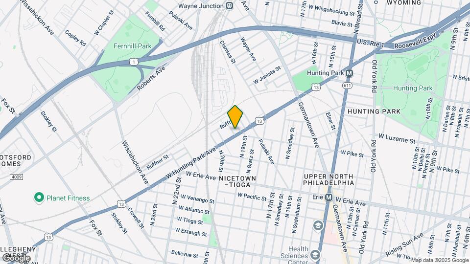 1945 W Hunting Park Ave Map and Location Details