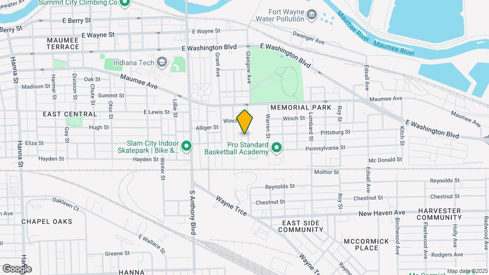 1404 Dubois St Map and Location Details